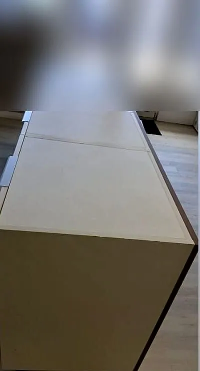 Îlot blanc vu en longueur, avant la pose du film