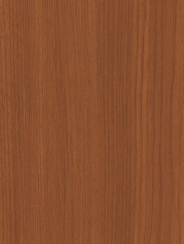 Échantillon à plat du film Cover Styl' CT08 Andean Walnut, bois roux cuivré à fil fin régulier