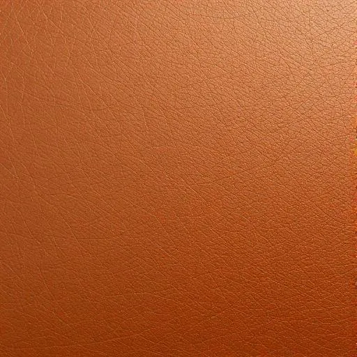 Texture de film vinyle adhésif effet cuir grainé, brun cognac légèrement satiné